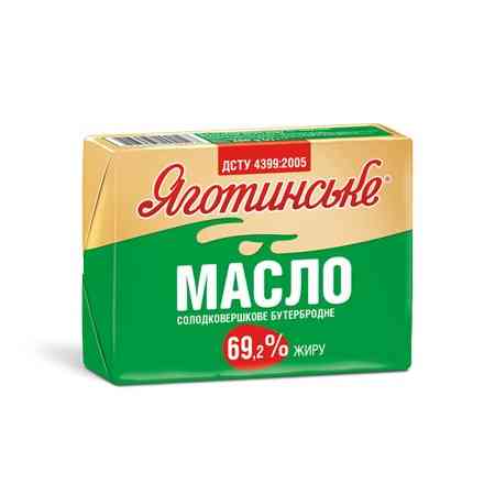 Масло солодковершкове ТМ "Яготинське" 180 г 69,2%, 73%, 82,5%, Київ