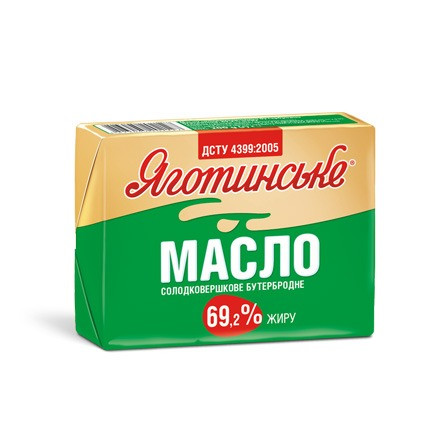 Масло солодковершкове ТМ "Яготинське" 180 г 69,2%, 73%, 82,5%, Київ - зображення 3