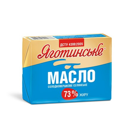 Масло солодковершкове ТМ "Яготинське" 180 г 69,2%, 73%, 82,5%, Київ - зображення 2