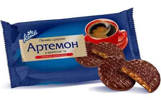 Печиво в глазурі з арахісом "Артемон" КОНТІ - Дніпро - в асортименті Dnipro