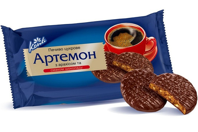 Печиво в глазурі з арахісом "Артемон" КОНТІ - Дніпро - в асортименті Дніпро - зображення 1