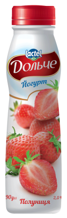 Йогурт питний 2,5% ТМ "Дольче" 290гр Павлоград
