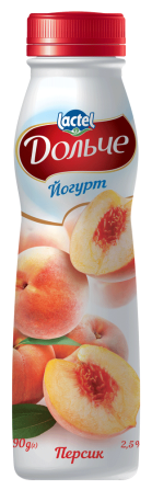 Йогурт питний 2,5% ТМ "Дольче" 290гр Павлоград - зображення 3