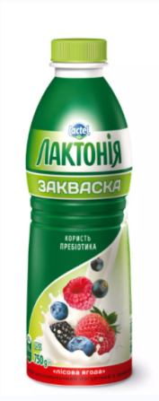 Напій кисломолочний йогуртний з лактулозою “Закваска, 750гр ТМ “Лактонія” Павлоград - зображення 1