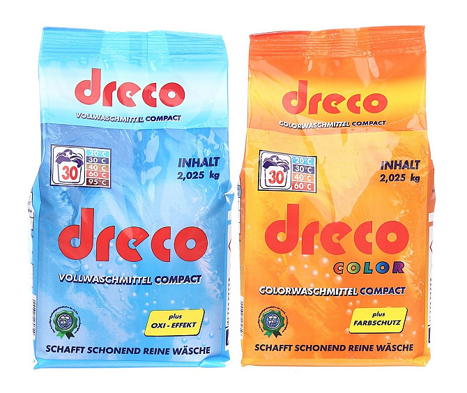 Пральний порошок для прання білизни концентрований Dreco 2,025 кг 30 прань Київ - зображення 1