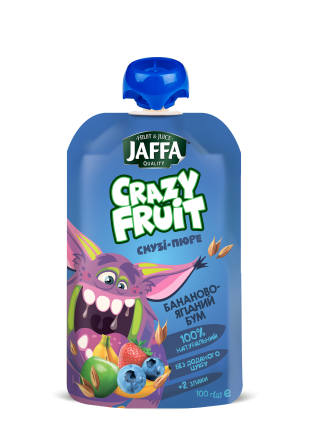 Смузи-пюре Jaffa Crazy Fruit, в зручній м'якій упаковці Одеса - зображення 2