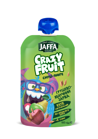 Смузи-пюре Jaffa Crazy Fruit, в зручній м'якій упаковці Одеса - зображення 1