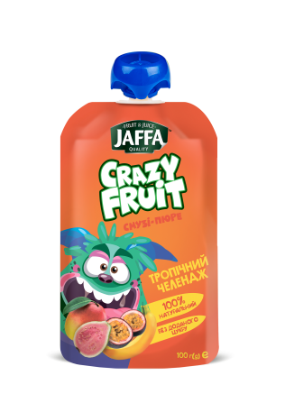 Смузи-пюре Jaffa Crazy Fruit, в зручній м'якій упаковці Одеса - зображення 3
