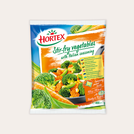 Hortex овочі для смаження з приправою по-італійськи 400г Київ
