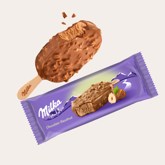 Milka морозиво шоколадно-горіхове 69г Kyiv