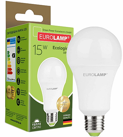 EUROLAMP LED Лампа ЕКО серія "P" А70 15W E27 3000K LED-A60-15272(P) Київ - зображення 1