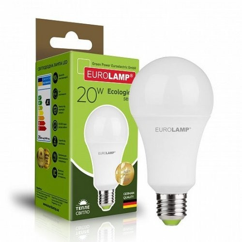 EUROLAMP LED Лампа ЕКО серія "P" А75 20W E27 3000K LED-A75-20272(P) Київ - зображення 1