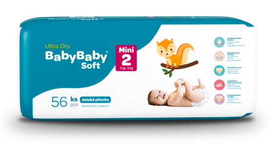 BabyBaby Soft Ultra-Dry Mini 3-6 kg Bratislava