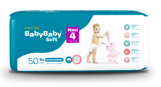 BabyBaby Soft Ultra-Dry Maxi 7-18 кг Братислава - зображення 1