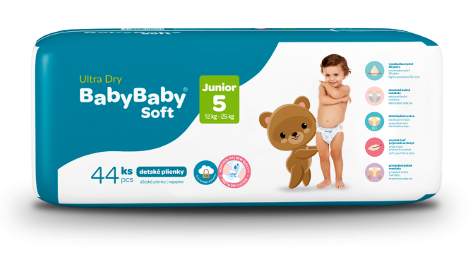 BabyBaby Soft Ultra-Dry Junior 12-25 кг Братислава - зображення 1