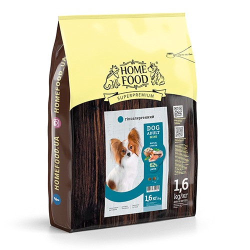 Сухий корм для дорослих собак «Форель з рисом» DOG ADULT MINI Гіпоалергенний 1.6 кг Київ - зображення 1