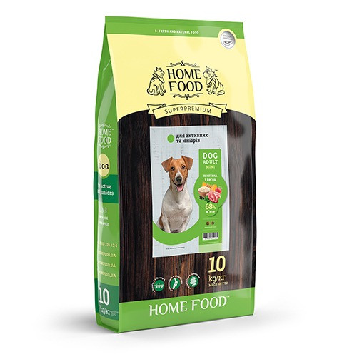 Сухий корм для дорослих собак «Ягнятина з рисом» DOG ADULT MINI Для активних і юніорів 10 кг Київ - зображення 1