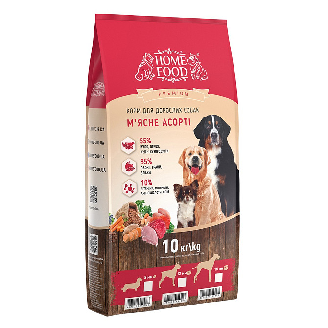 Сухий корм для дорослих собак «М'ясне асорті» DOG ADULT MINI Універсальний 10 кг Київ - зображення 1